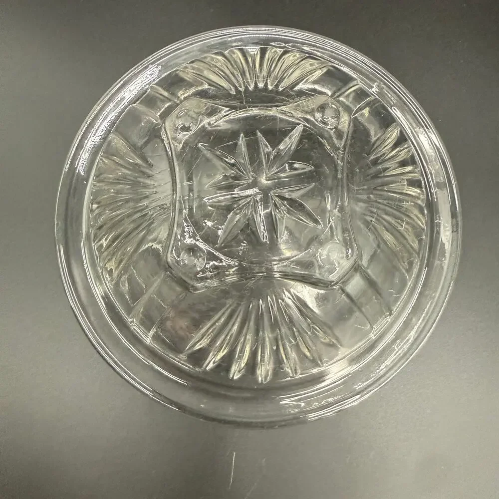 vintage Federal Glass Star Clear 7